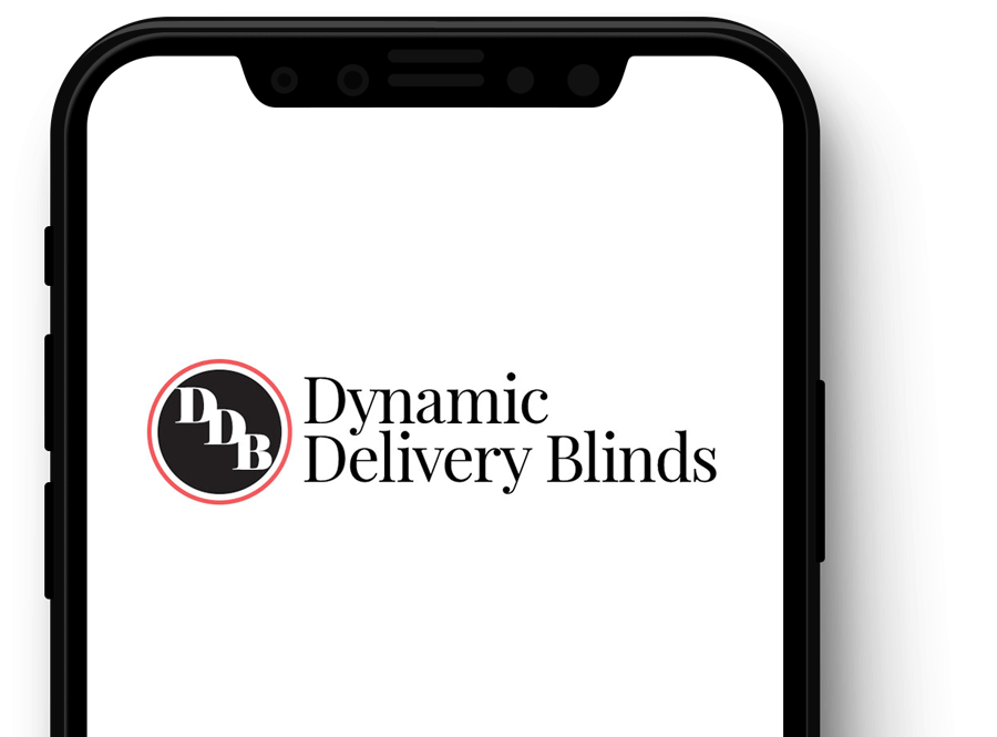 phone mockup - exterior, motorized shades & blinds in Nashville | Dynamic Delivery Blinds