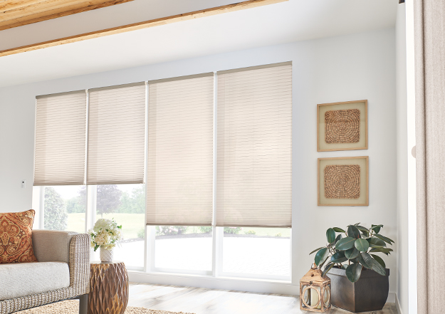 Roller shades - wood blinds and faux wood blinds - exterior, motorized window treatments in Nashville | Dynamic Delivery Blinds