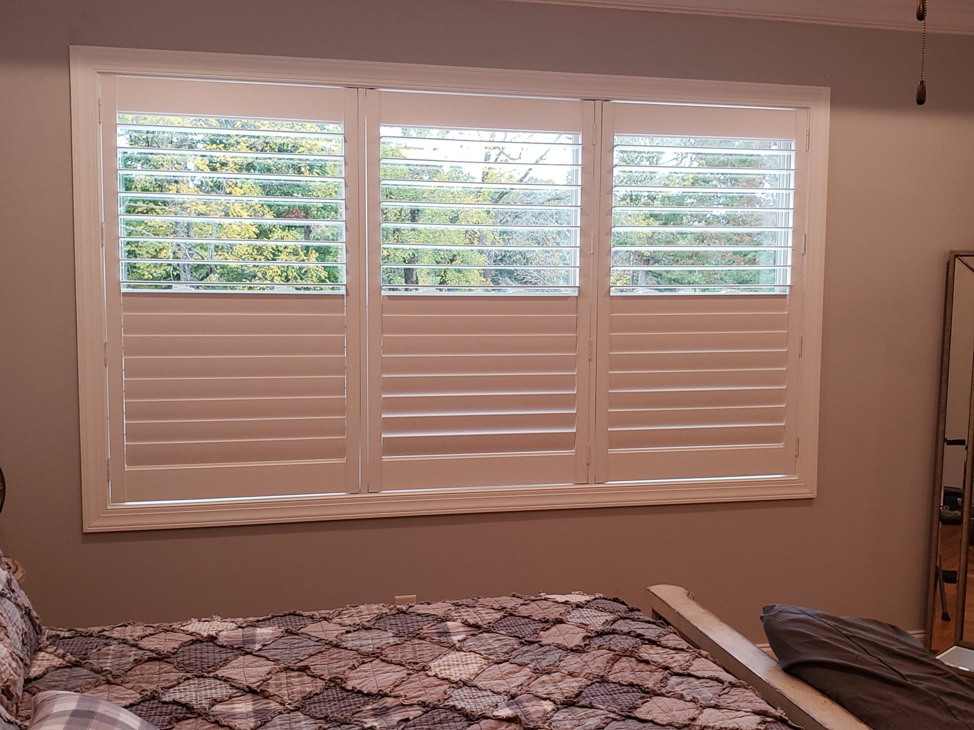 Bedroom Window Plantation Shutters - Custom, Motorized Window Treatments, Blind Repair, Custom Blinds, Roman Shades, Faux Wood Blinds | Nashville, TN